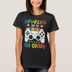 Level Up to 4th Grade Video Game Kids Back to Scho T-Shirt