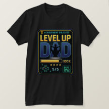 Level-Up-Vater-Gaming-T - Shirt | Unverschlossene 