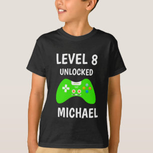Level Up Video Game Controller Geburtstagskinder T-Shirt