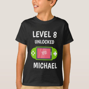 Level Up Video Game Controller Geburtstagskinder T-Shirt