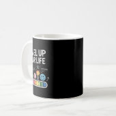 Level Up Your Life Progress Bar Gamer Motivation  Kaffeetasse (Vorderseite Links)