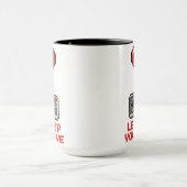 Level Up Your Love, Retro Pixel Gaming Design Tasse (Zentrum)