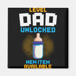 Level Vater freigeschaltet Schwangerschaftsankündi Magnet