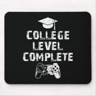 Level Vollständige Vintage Video Gamer Graduatio Mousepad
