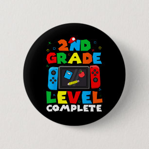 Level-Vollständiges Videospiel Letzten Schultag Button