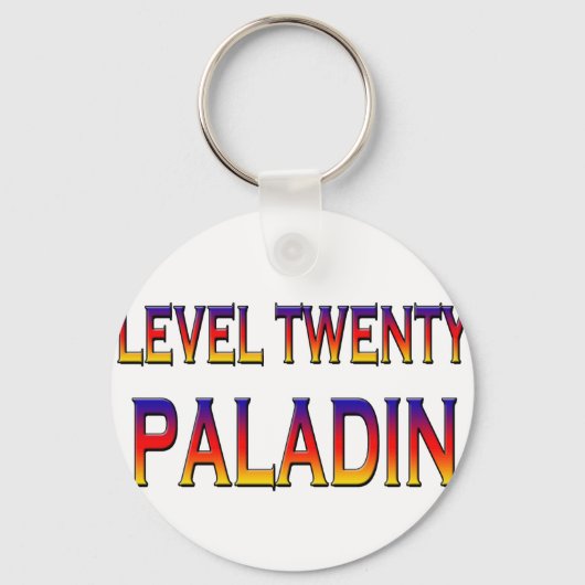 Level zwanzig Paladin Schlüsselanhänger (Vorderseite)