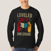 Leveled Up To 2nd Grade Gamer Back To School First T-Shirt (Vorderseite)