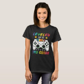 Leveled Up To 2nd Grade  Gaming 1st Grade Graduati T-Shirt (Vorne ganz)