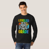 Leveled Up To 7th Grade Video Gamer Back To School T-Shirt (Vorne ganz)