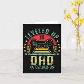 Leveled Up To Dad 2026 Promoted To Daddy Level Unl Karte (Gelbe Blume)