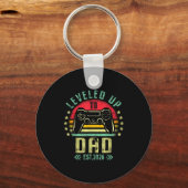 Leveled Up To Dad 2026 Promoted To Daddy Level Unl Schlüsselanhänger (Vorderseite)
