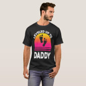 Leveled Up to Daddy Soon to be Dad Father T T-Shirt (Vorne ganz)