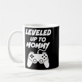 Leveled Up To Mommy  Kaffeetasse (Links)