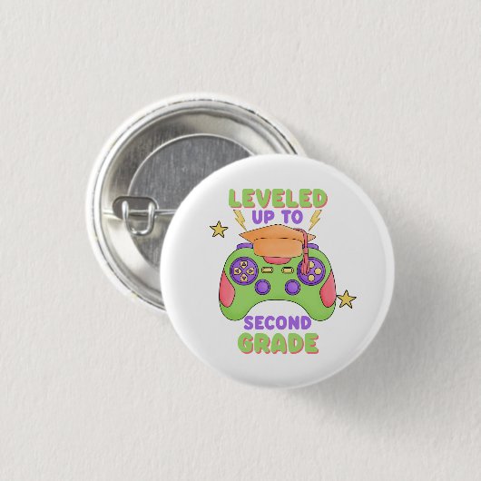 Leveled Up to Second Grade Button (Vorne & Hinten)