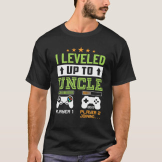 Leveled Up to Uncle 2022 Vintage promoted to uncle T-Shirt