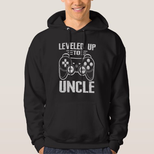 Leveled Up to Uncle 2023  Soon to be Uncle 2023 Hoodie (Vorderseite)