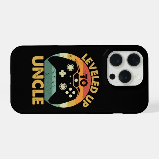 Leveled Up to Uncle iPhone Hülle (Rückseite (Horizontal))