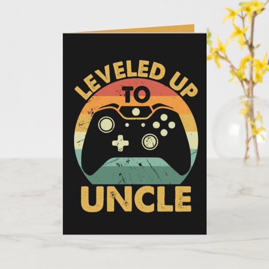 Leveled Up to Uncle Karte (Gelbe Blume)