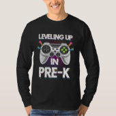Leveling Up In Pre k Video Gaming Tees Students Bo (Vorderseite)
