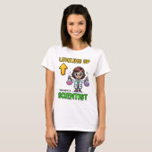 Leveling Up Scientist Ck To School Funny Gamer Gir T-Shirt (Vorne ganz)
