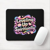 Leveling Up Sritually Mindfulness Meditation  Mousepad (Mit Mouse)