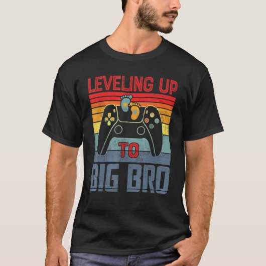 Leveling Up To Big Bro Promoted To Big Brother Gam T-Shirt (Vorderseite)