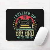 Leveling Up To Big Brother 2026 Funny New Gamer Bo Mousepad (Mit Mouse)