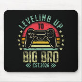 Leveling Up To Big Brother 2026 Funny New Gamer Bo Mousepad (Vorne)