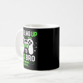 Leveling Up To Big Brother Gaming Boy Kaffeetasse (Vorderseite Links)
