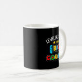 Leveling Up To Big Cousin Funny Gaming Video Game Kaffeetasse (VorderseiteRechts)