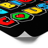 Leveling Up To Big Cousin Funny Gaming Video Game  Poster (Ecke)