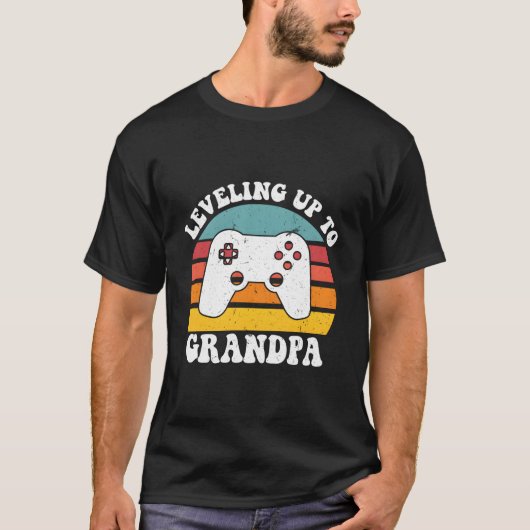 Leveling Up To Grandpa Grandpa T-Shirt (Vorderseite)