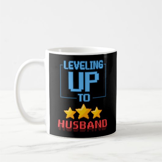 Leveling Up To Husband Funny Groom To Be Bachelor Kaffeetasse (Links)