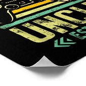 Leveling Up To Uncle 2026 Funny Gamer Soon To Be U Poster (Ecke)