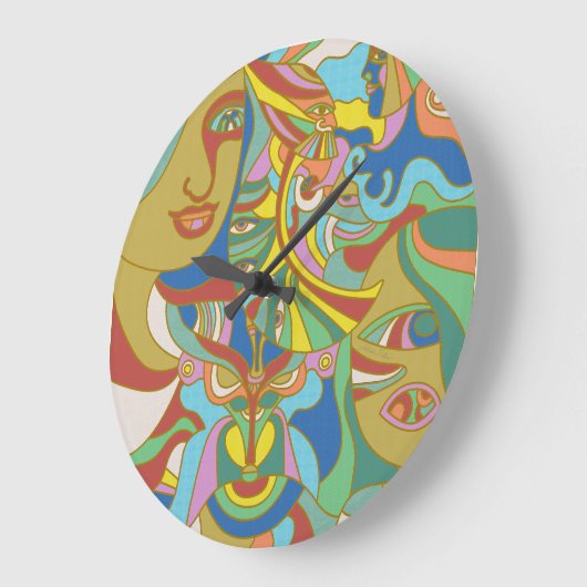 Levels of Transformation Große Wanduhr (Winkel)