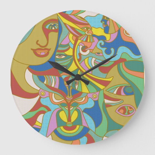 Levels of Transformation Große Wanduhr (Vorderseite)