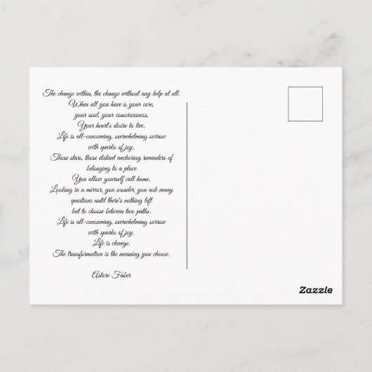 Levels of Transformation Postkarte (Rückseite)