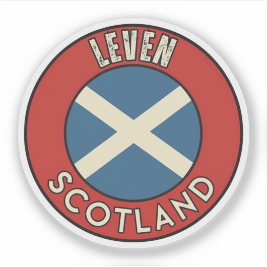 Leven, Schottland Aufkleber (Vorderseite)