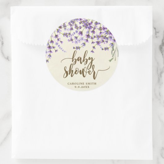 Levender Blütendusche bevorzugt Aufkleber (Tasche)