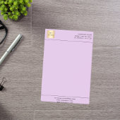Levender-lila-Firmenlogo Post-it Klebezettel
