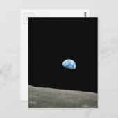 Lever de Terre sur la Lune Postkarte (Vorne/Hinten)
