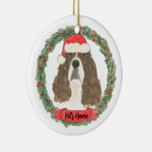 Lever & White English Springer Spaniel Keramik Ornament (Rechts)