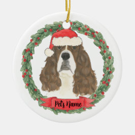 Lever & White English Springer Spaniel Keramik Ornament
