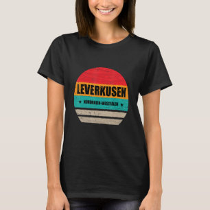 Leverkusen Nordrhein-Westfalen Retro Vintag L T-Shirt