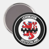 Leverkusen-RundEmblem Magnet (Vorderseite/Rückseite)