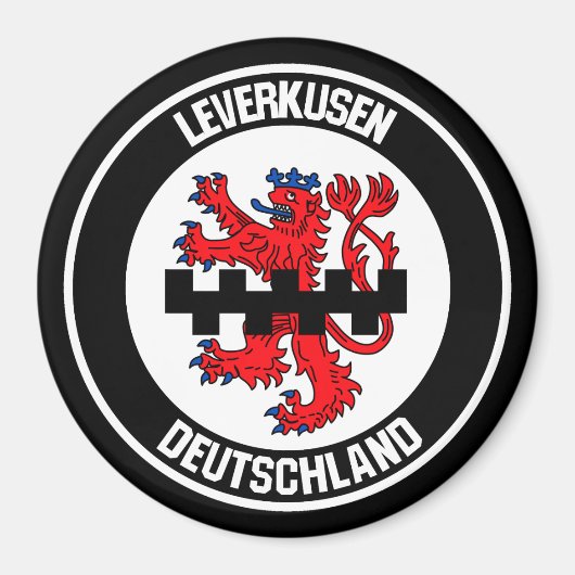 Leverkusen-RundEmblem Magnet (Vorne)