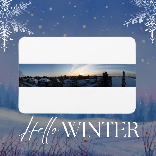 Leverkusen Winter Panorama Dawn Magnet