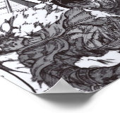 Levi Ackerman Attack auf Titan-Portrait Poster (Ecke)