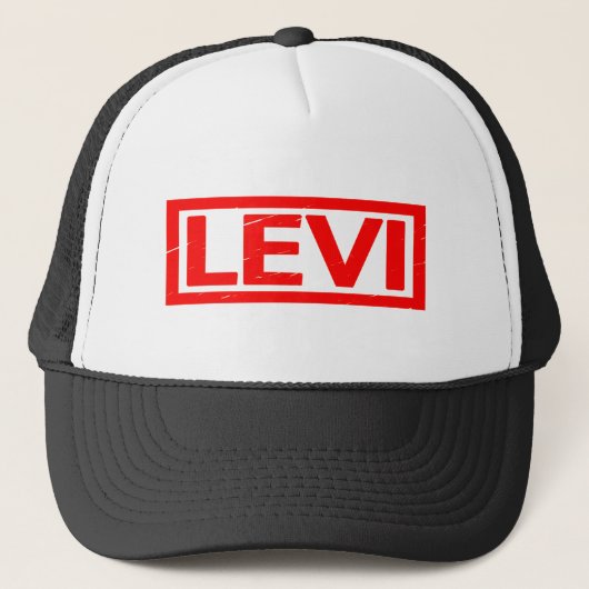 Levi Briefmarke Truckerkappe (Vorderseite)