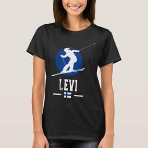 Levi Finland Ski Resort Finnisch Lapland Skiing So T-Shirt